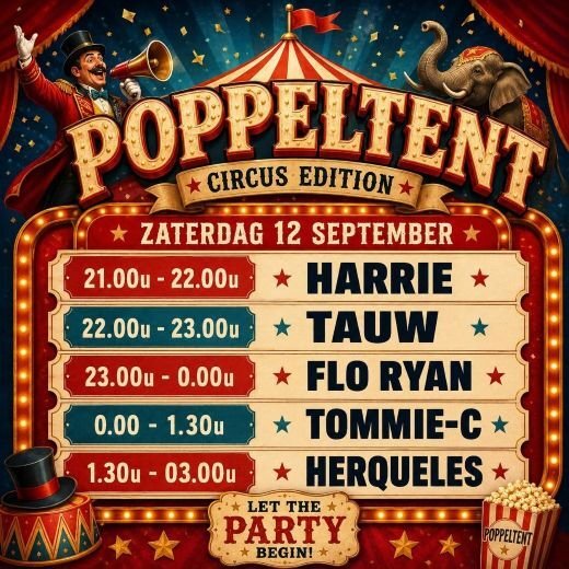 Poppeltent za 2026