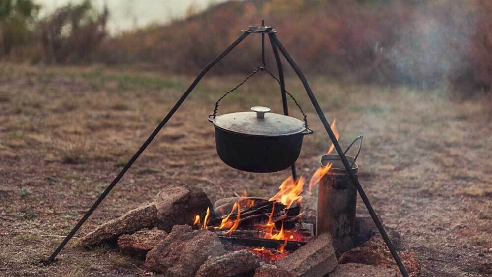 Koken op open vuur