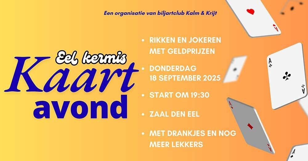 Kaarten Kermis den eel2025