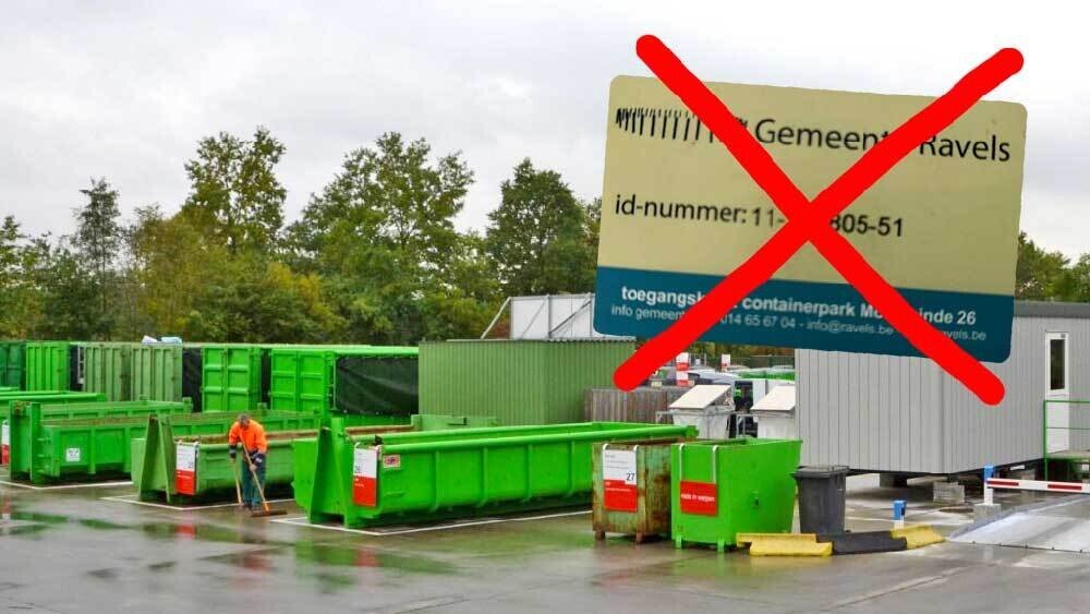 rcyclagepark wijziging werkwijze