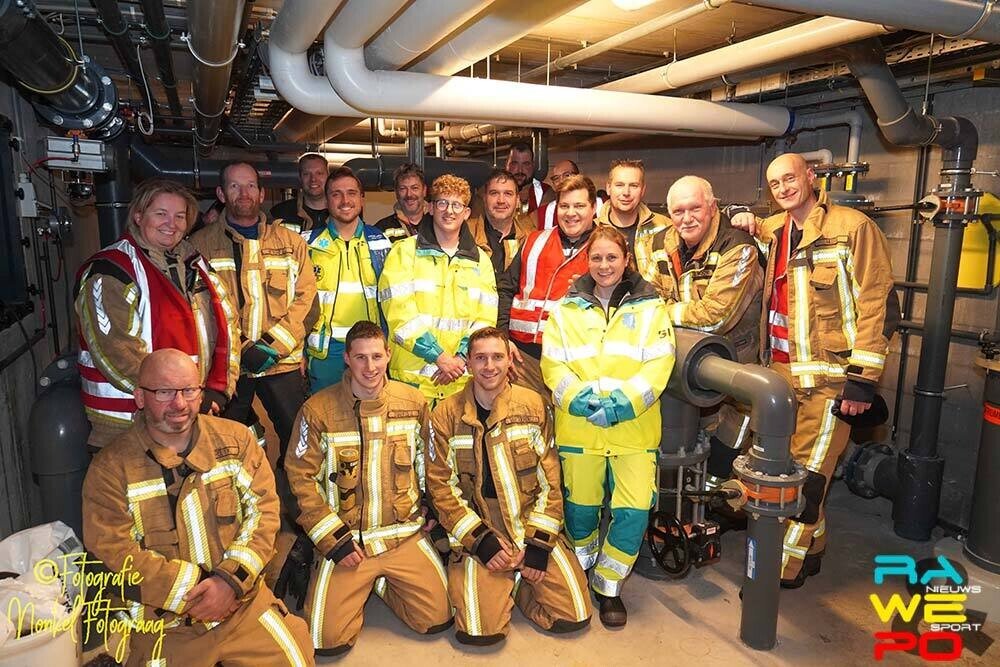 oefening brandweer team