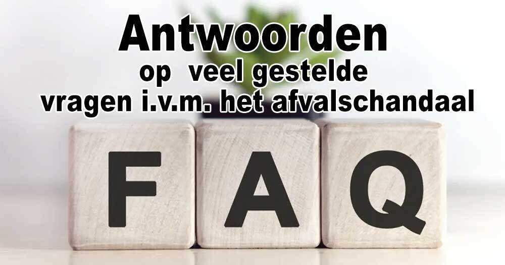 faq afvalschandaal