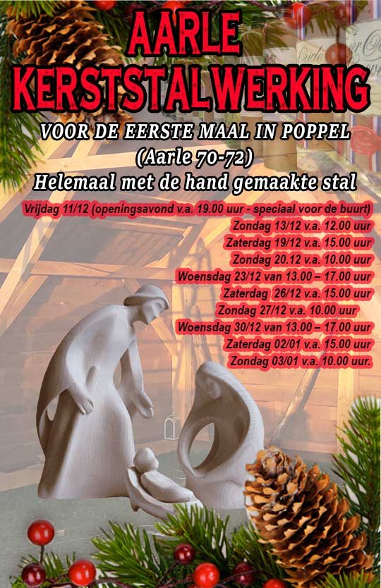 Kerststal aarle poppel