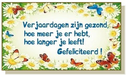verjaardag mit
