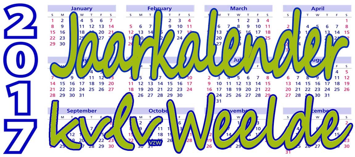 jaarkalender kvlv weelde