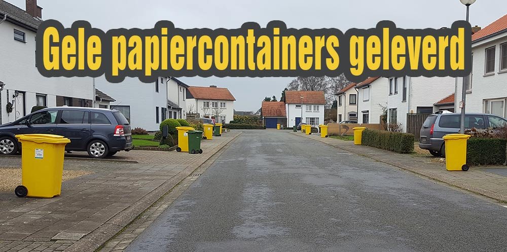 gele papiercontainers