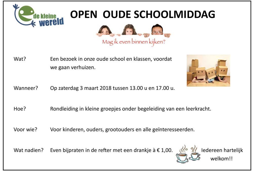 Affiche open schoolmiddag