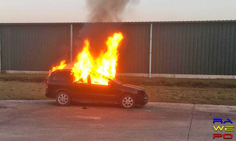brandende wagen