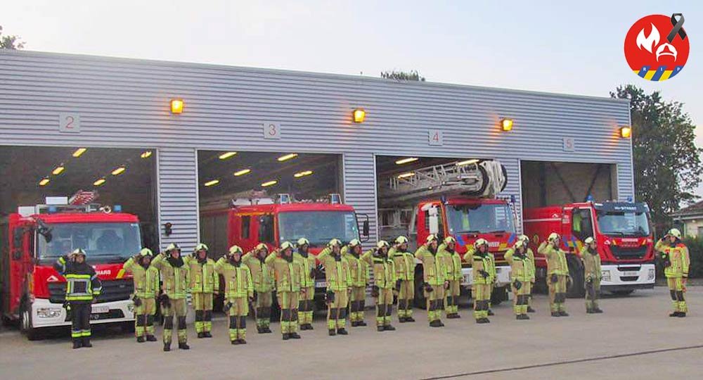minuut stilte brandweer