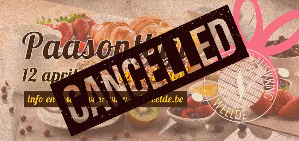paasontbijt cancelled