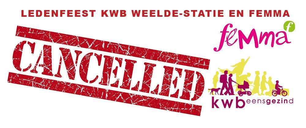 FEMMA KWBWEELDE STATIE afgelast