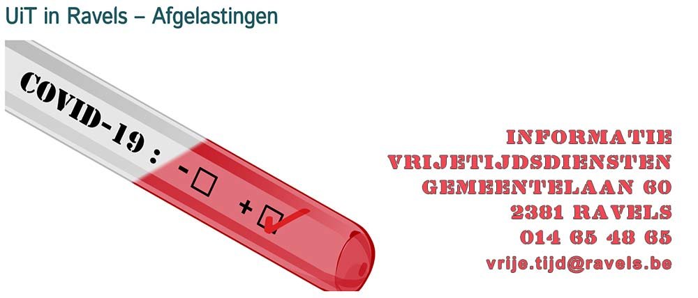 uit in ravels afgelast