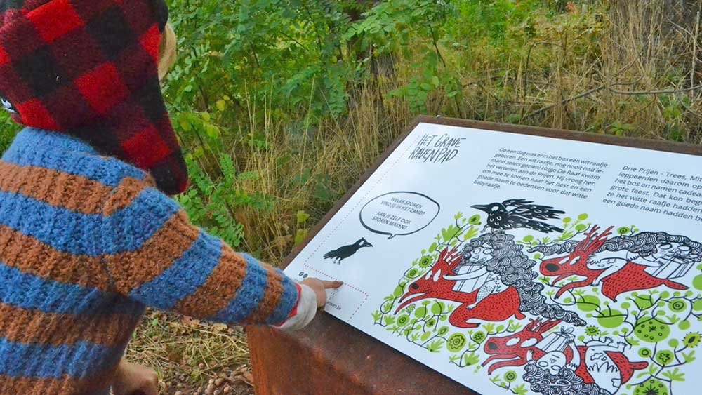Grave Ravenpad bij vertelplaat c collectief MOOS