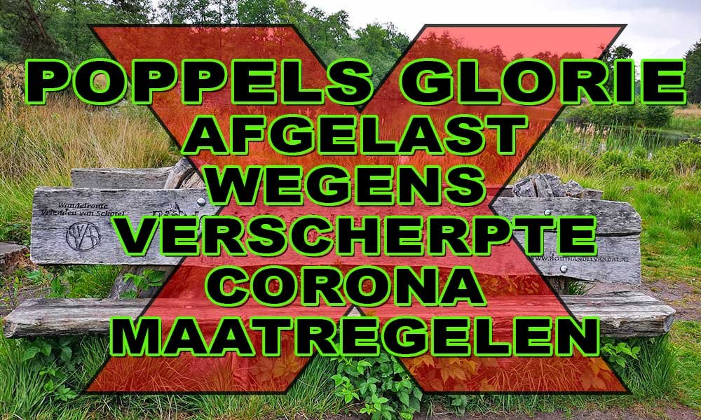 POPPELS GLORIE 2020 AFGELAST
