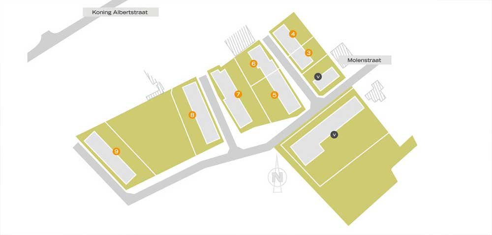plan woonblokken danneels