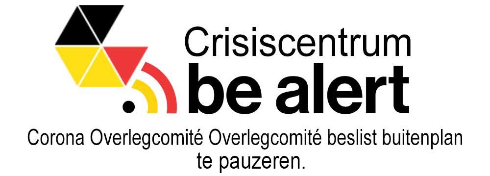 crisiscentrum be alert logo pauze buitenplan