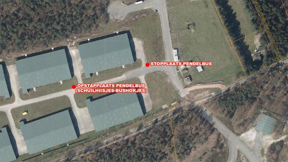 Weelde Depot stopplaatsen pendelbus