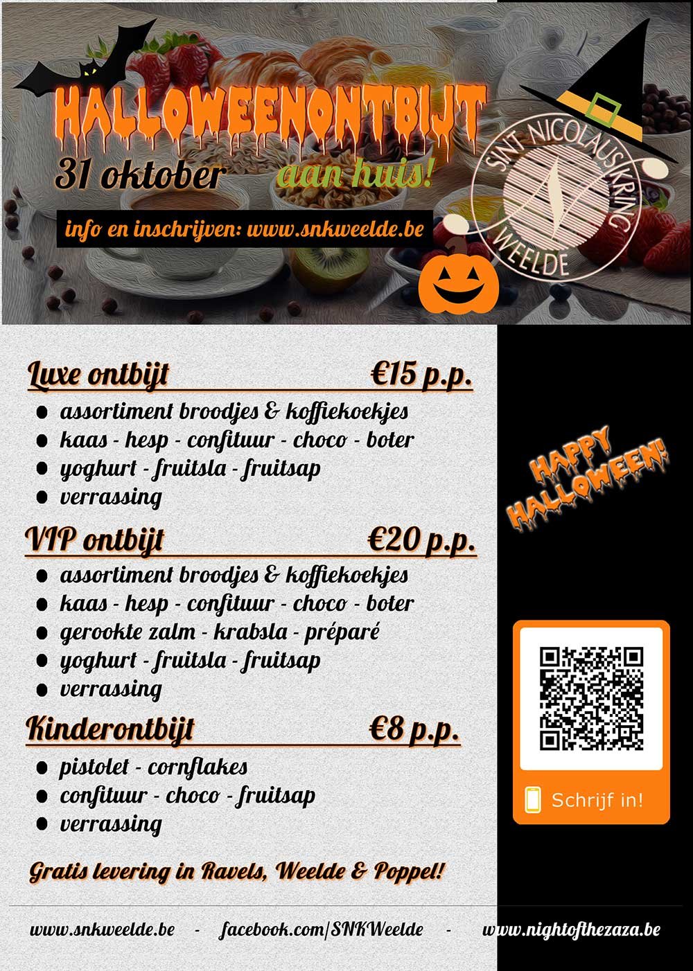Flyer Halloweenontbijt 2021