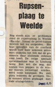 1978 12 juni Rupsenplaag te Weelde Eerste stuk
