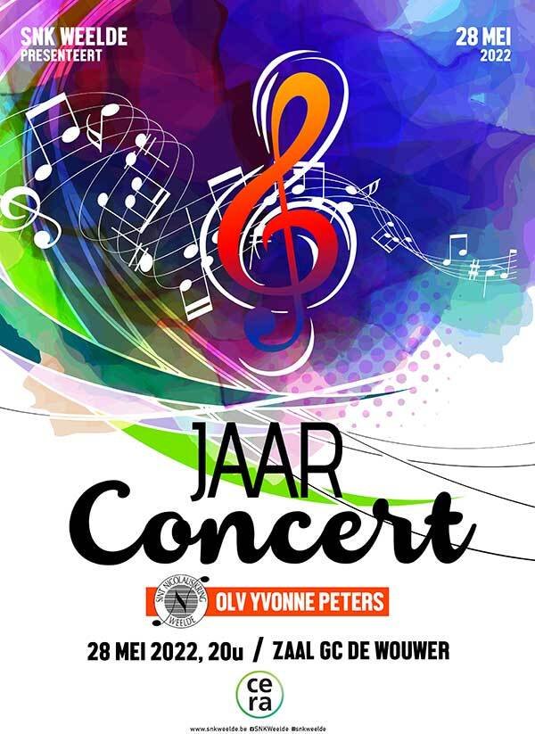 Affiche Jaarconcert SNK Weelde2022web