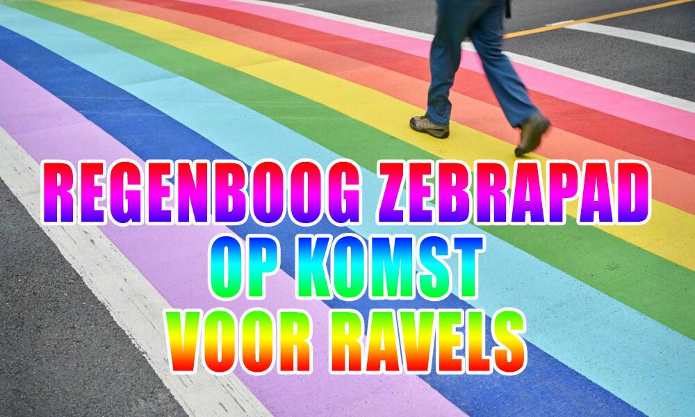 regenboog zebrapad