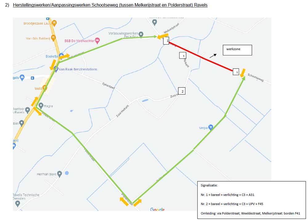 omleiding schootseweg