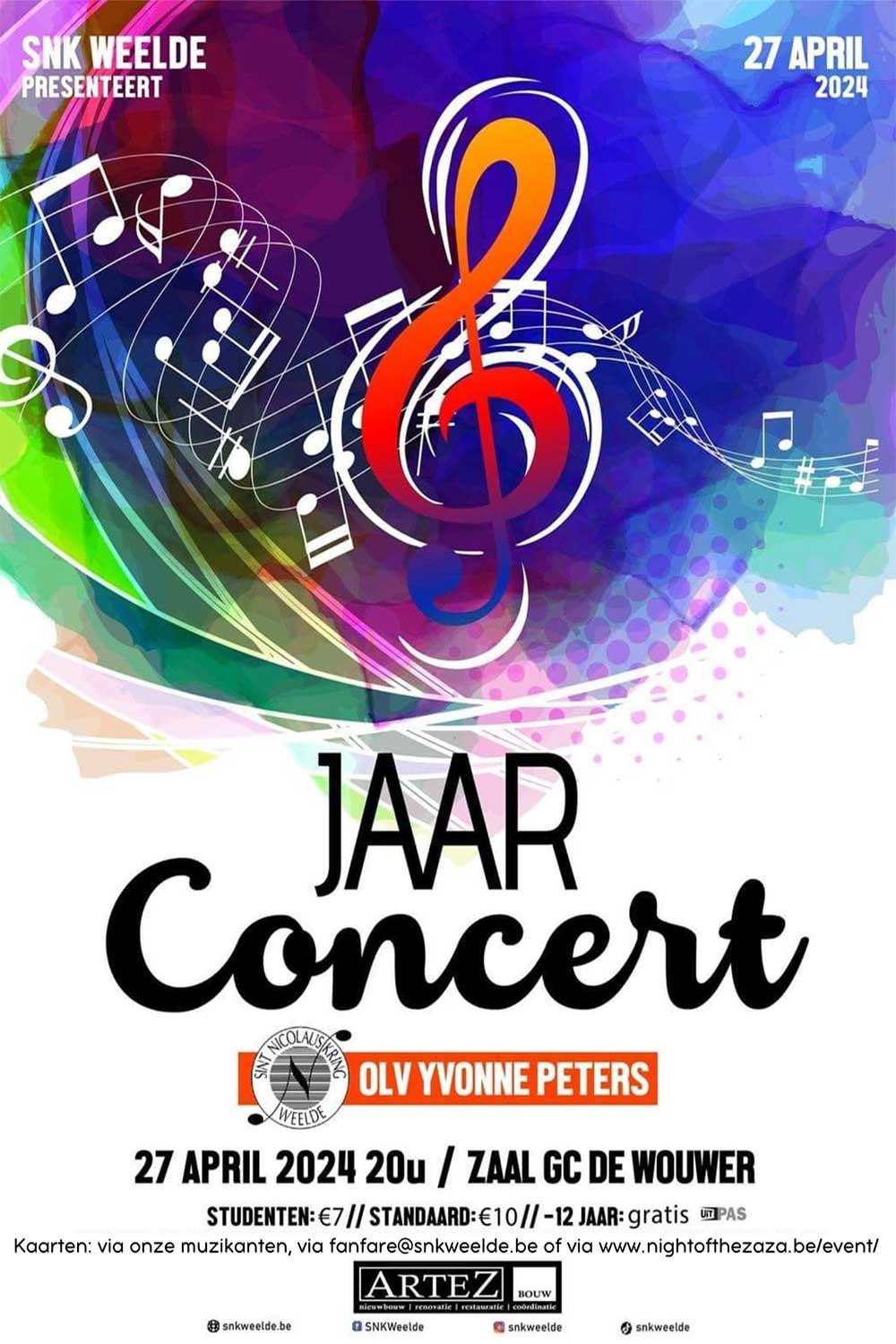Jaarconcert SNK Weelde Affiche