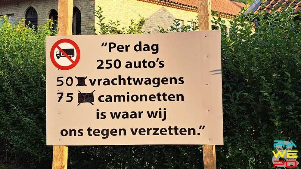 vaartstraat per dag 250 autos