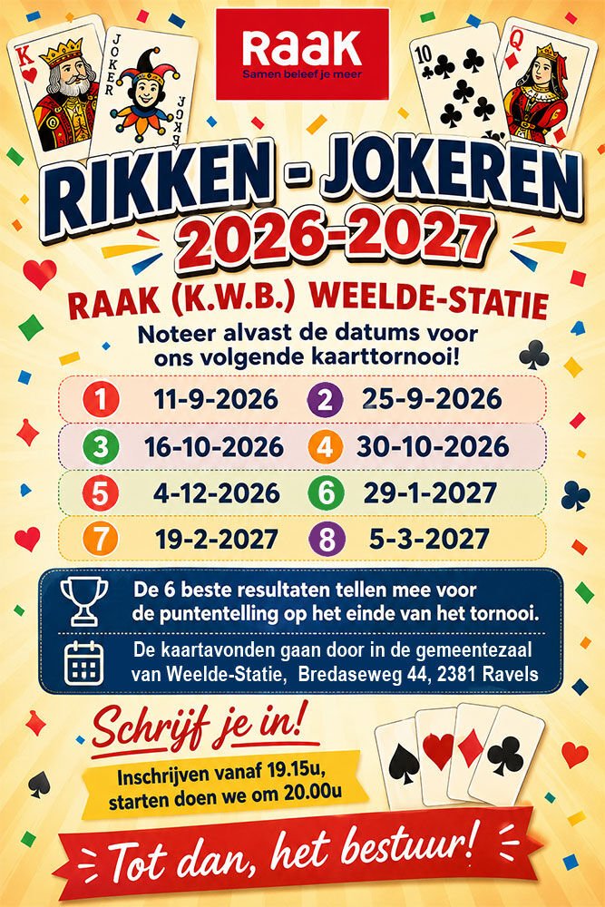 Kaarttornooi WS 26-27
