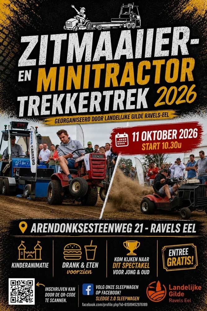 Zitmaaier & Minitractor Trekkertrek 2026