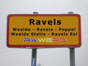 Plaatsnaambord Ravels ads