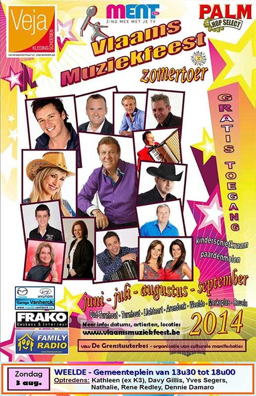 Vlaams-muziekfeest---zomertoer---affiche-2014