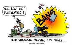 stookolie-diefstal cartoon
